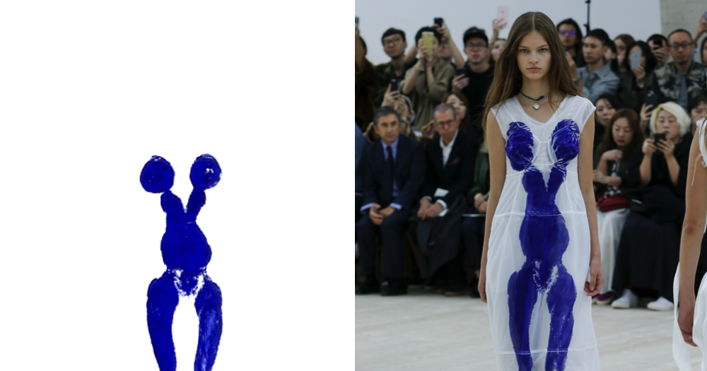 Yves online klein dress